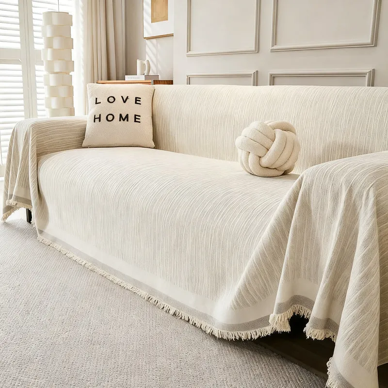Chenille Sofa Throw, non-slip, various sizes