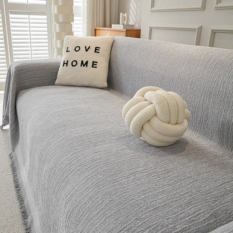 Chenille Sofa Throw, non-slip, various sizes
