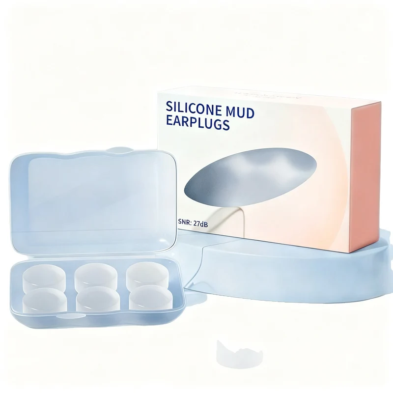 Silicone earplugs for sleeping and noise reduction