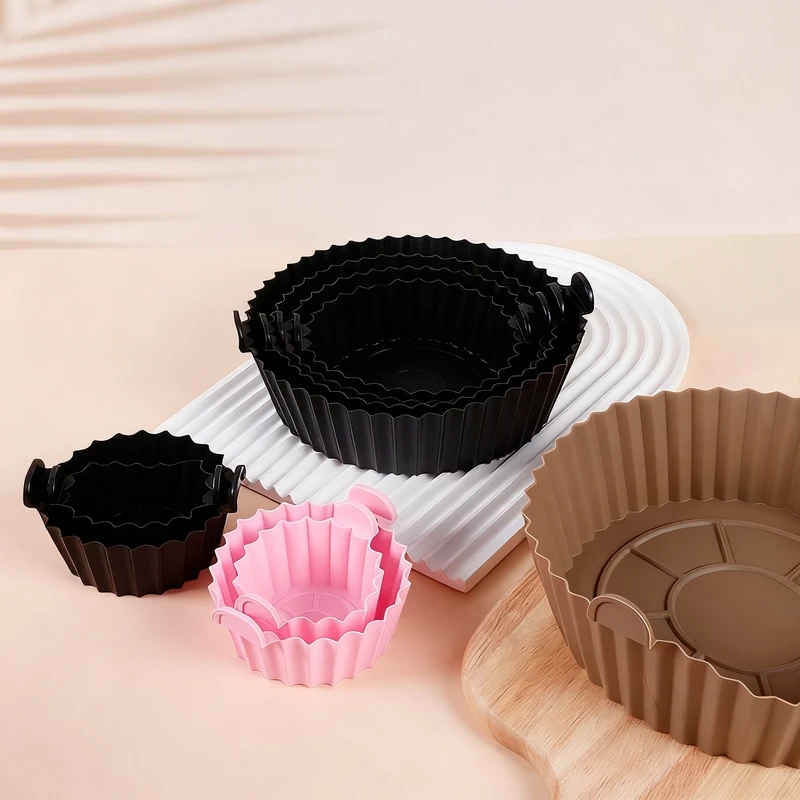 Silicone egg cups, round, 9×9×7 cm