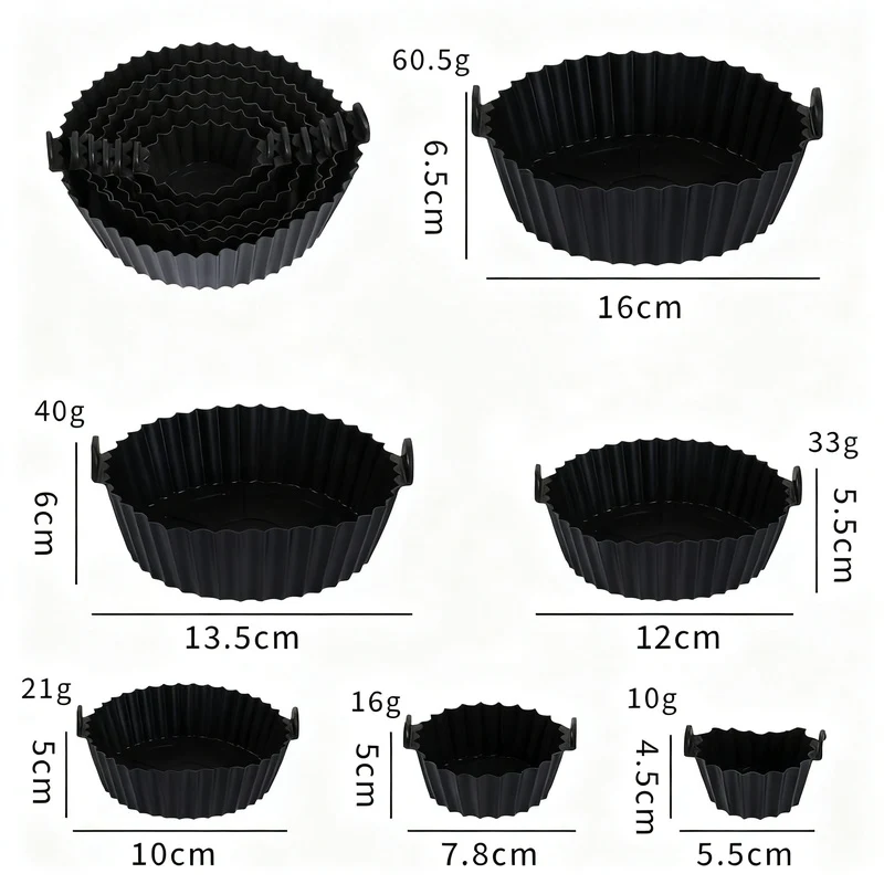 Silicone egg cups, round, 9×9×7 cm