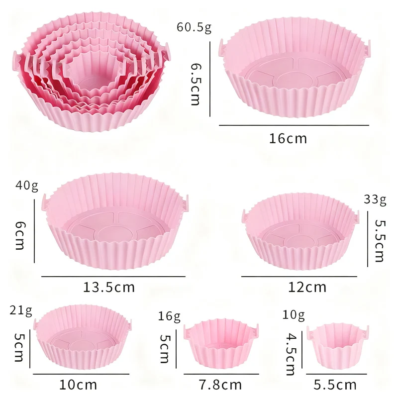 Silicone egg cups, round, 9×9×7 cm