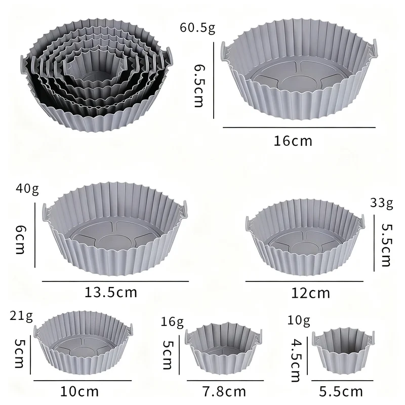 Silicone egg cups, round, 9×9×7 cm