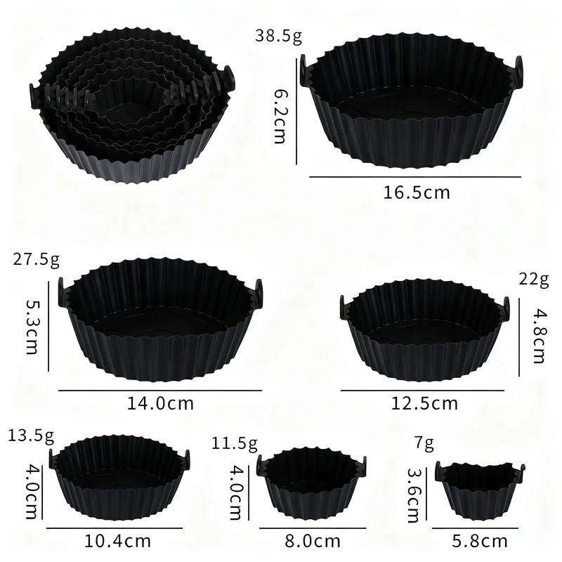 Silicone egg cups, round, 9×9×7 cm