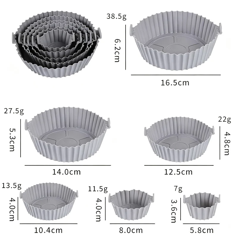 Silicone egg cups, round, 9×9×7 cm