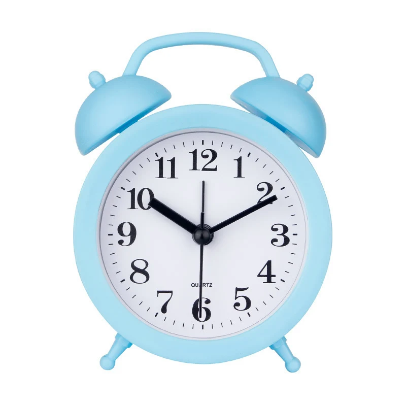 Alarm clock with hands and digital display, 4 cm thickness