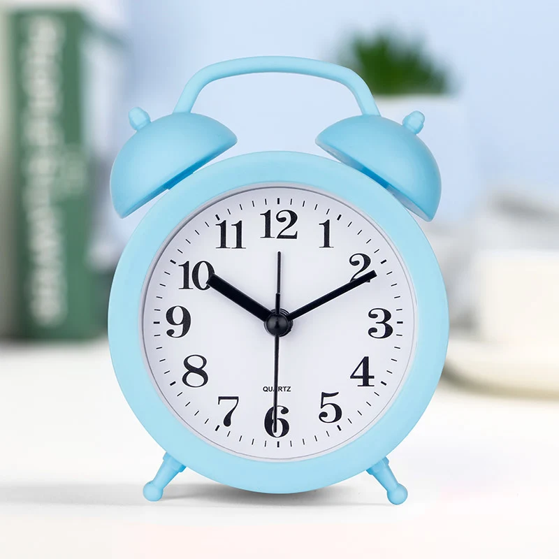 Alarm clock with hands and digital display, 4 cm thickness