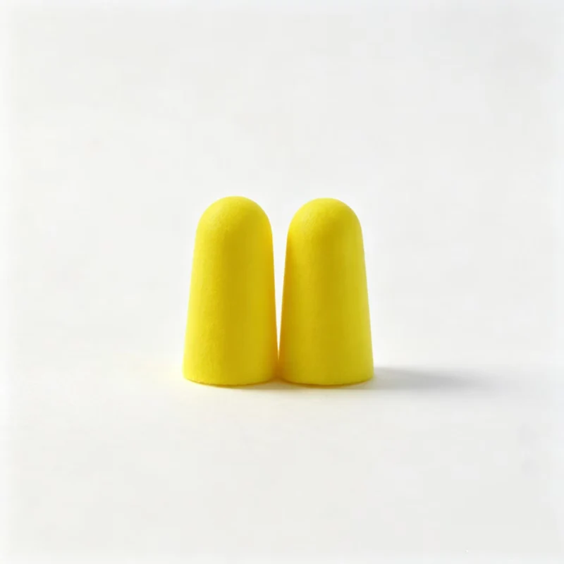 Foam ear plugs, spherical shape, 25×12 mm