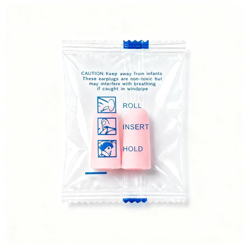 Foam ear plugs, spherical shape, 25×12 mm