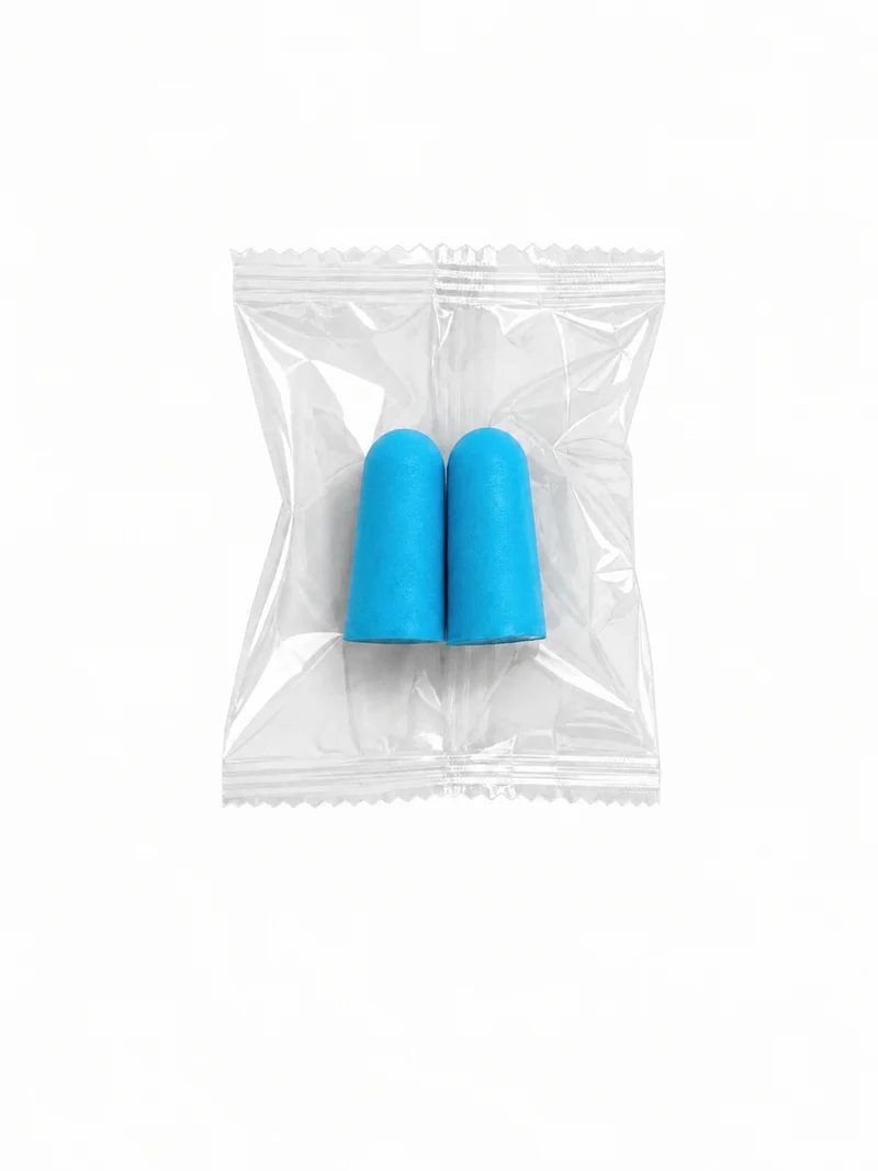 Foam ear plugs, spherical shape, 25×12 mm