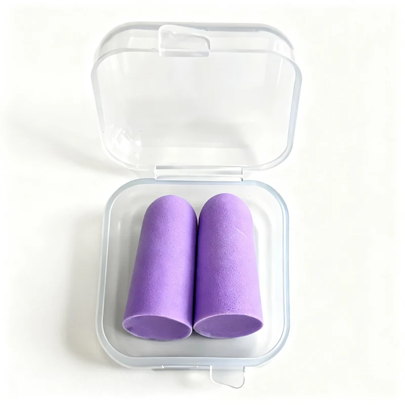 Foam ear plugs, spherical shape, 25×12 mm