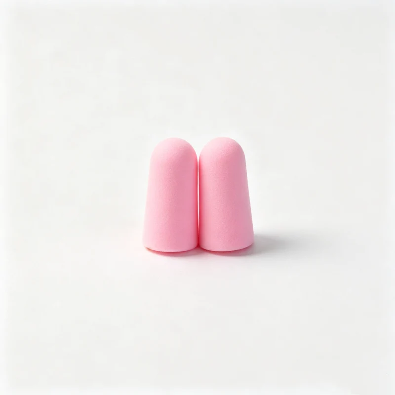 Foam ear plugs, spherical shape, 25×12 mm