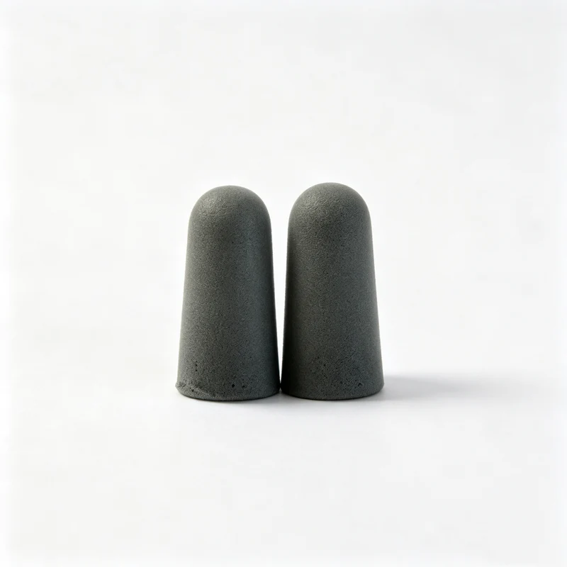 Foam ear plugs, spherical shape, 25×12 mm