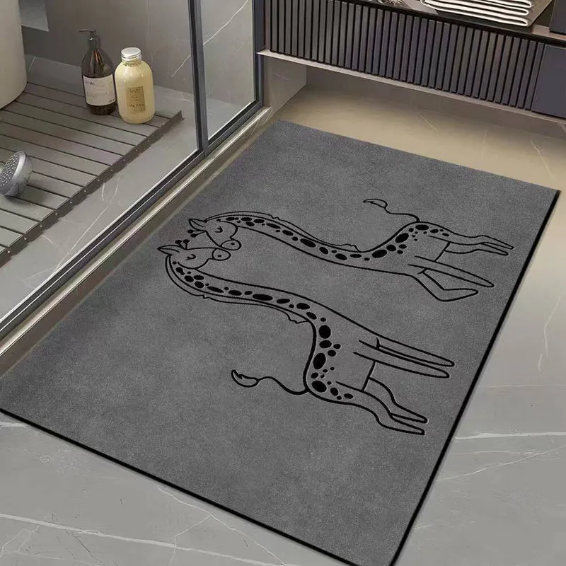 Fish Pattern Non-Slip Bath Mat
