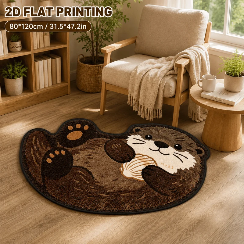 Cute Sheep-Shaped Bath Mat
