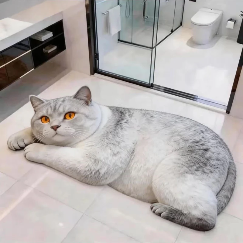 Cute Dog Shaped Bath Mat
