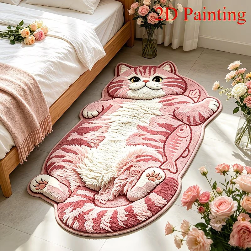 Cute Cat-Shaped Bath Mat