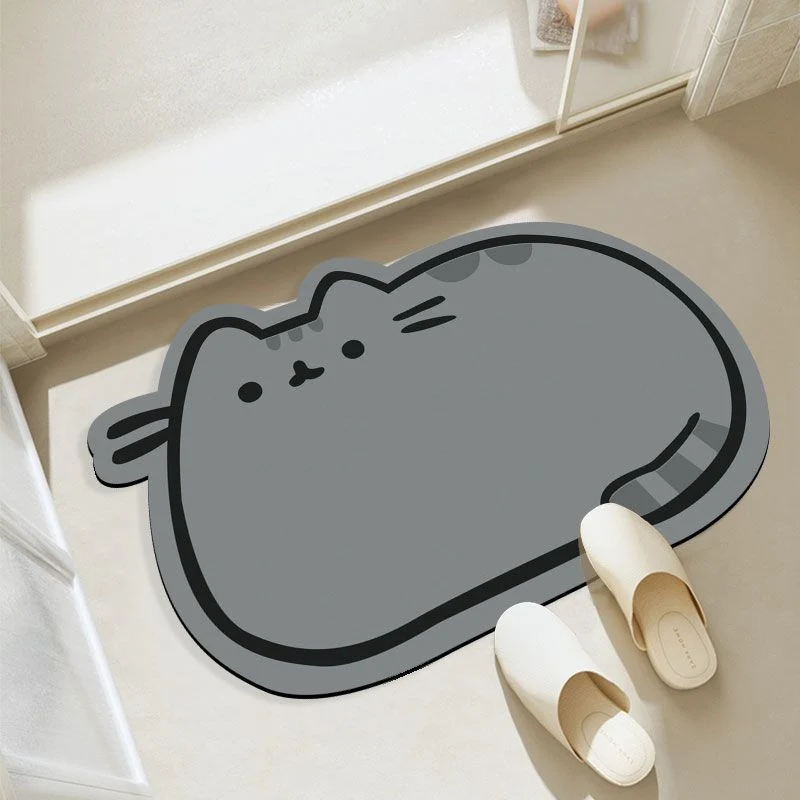 Cat-Shaped Bathroom Mat