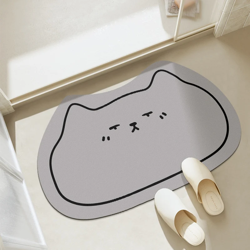 Cat-Shaped Bath Mat