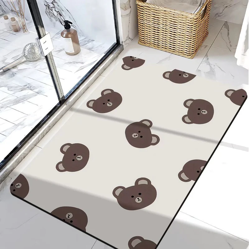 Bear-Themed Bath Mat