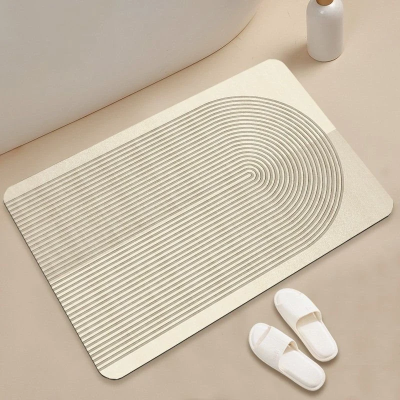 Abstract Geometric Pattern Bath Mat