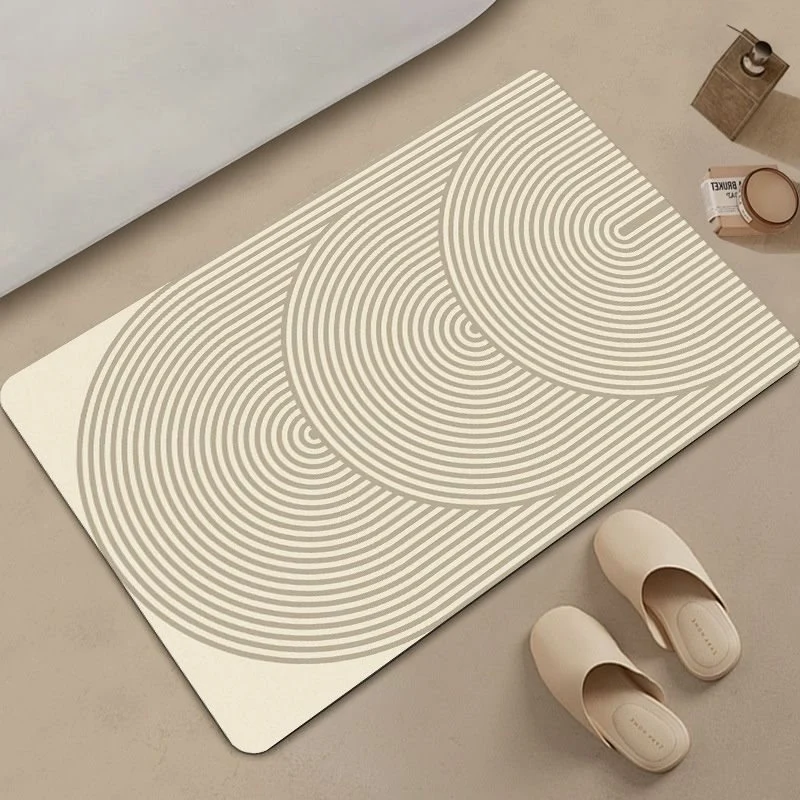 Abstract Geometric Pattern Bath Mat