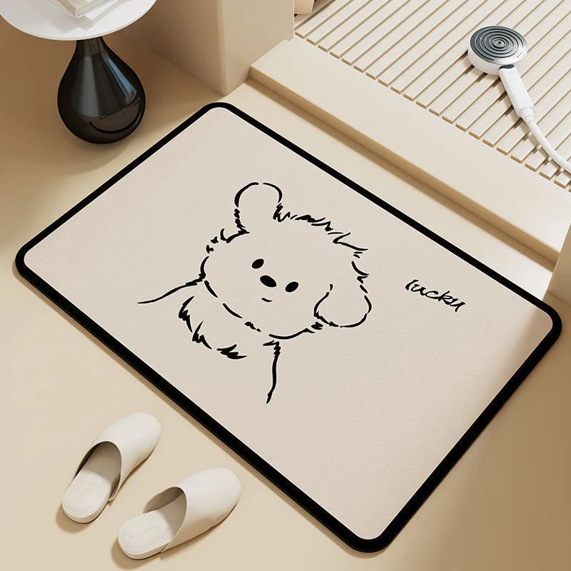 3D Butterfly Pattern Bath Mat