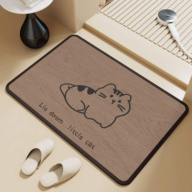 3D Butterfly Pattern Bath Mat