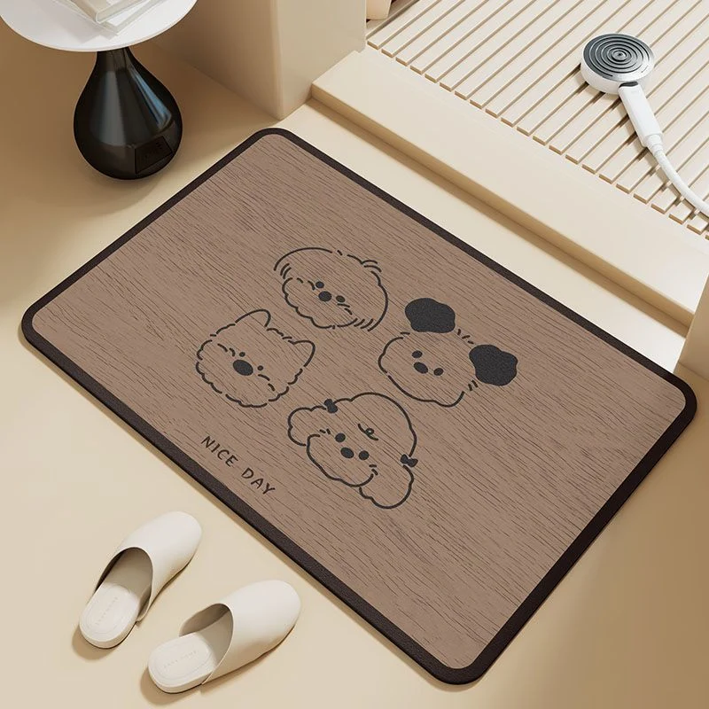 3D Butterfly Pattern Bath Mat