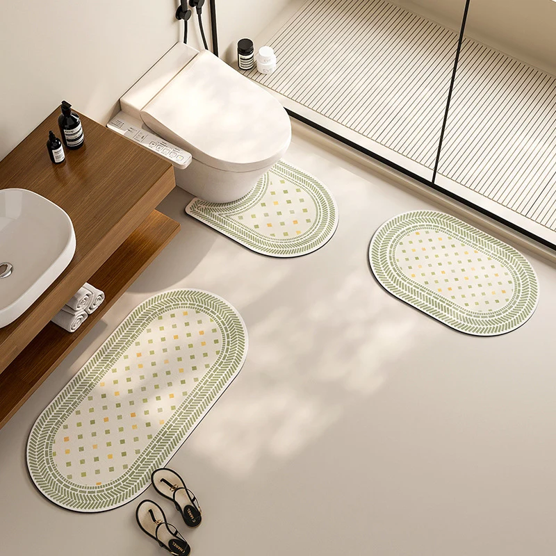 Vintage Mosaic Design Kitchen Mat Set