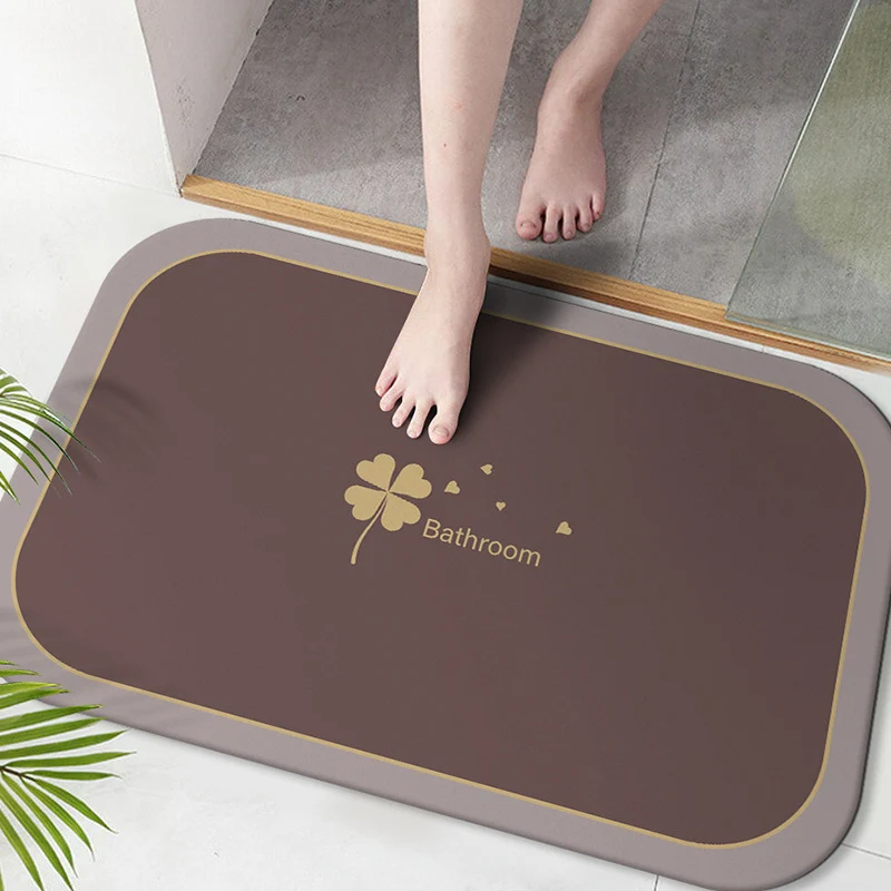 Soft Microfiber Bath Mat with Anti-Slip Features