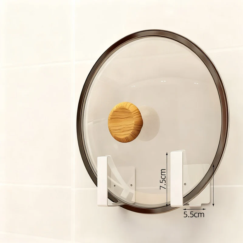 Aluminum wall shelf, drill-free, for kitchen