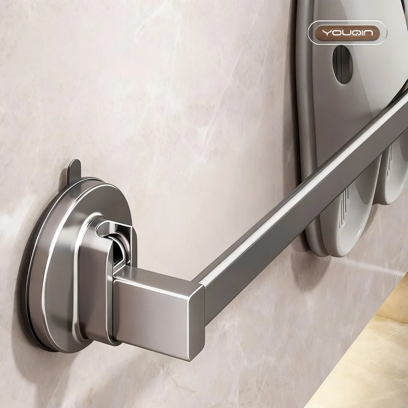 Wall-mounted slipper rack made of space aluminum
