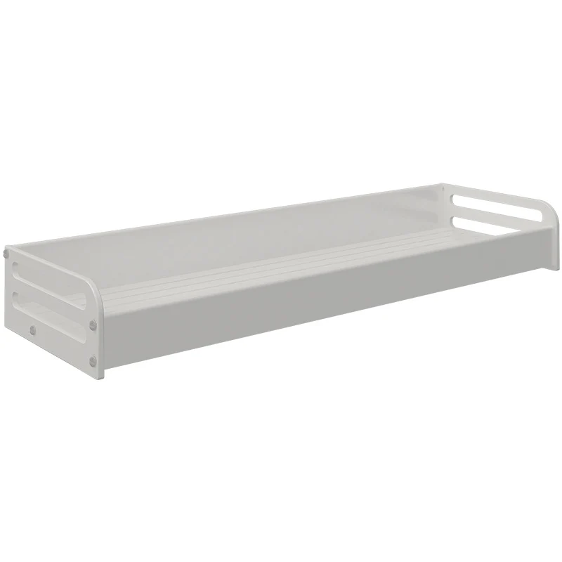 Wall-mounted kitchen shelf made of aluminum without drilling
