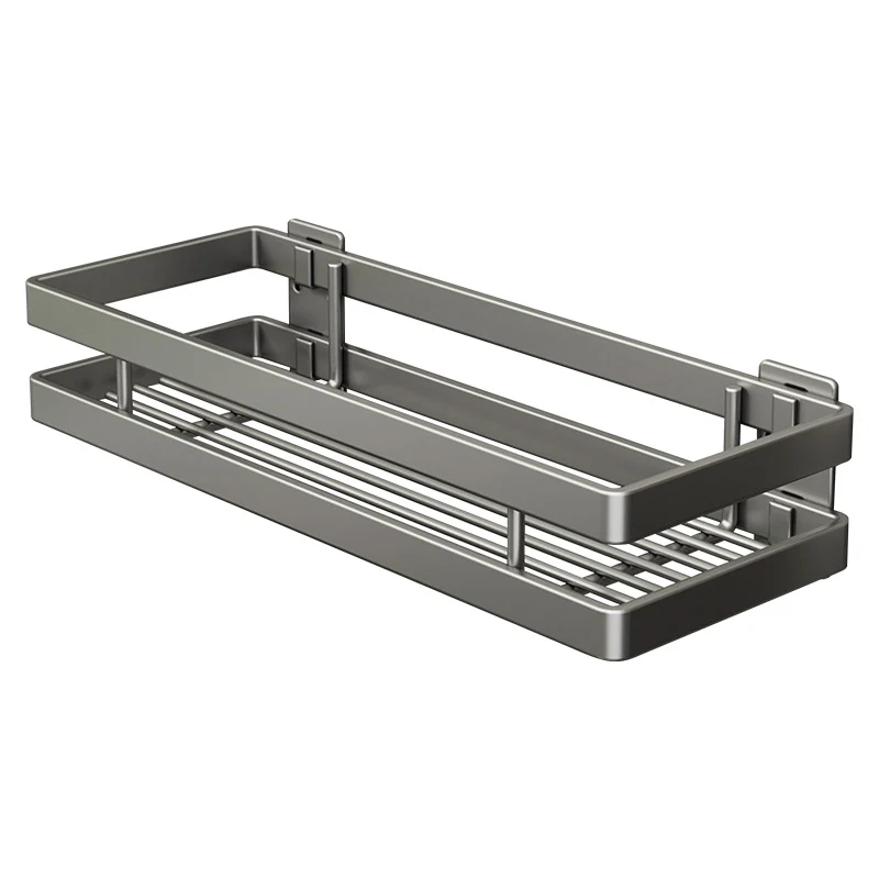Wall-mounted kitchen shelf made of aluminum