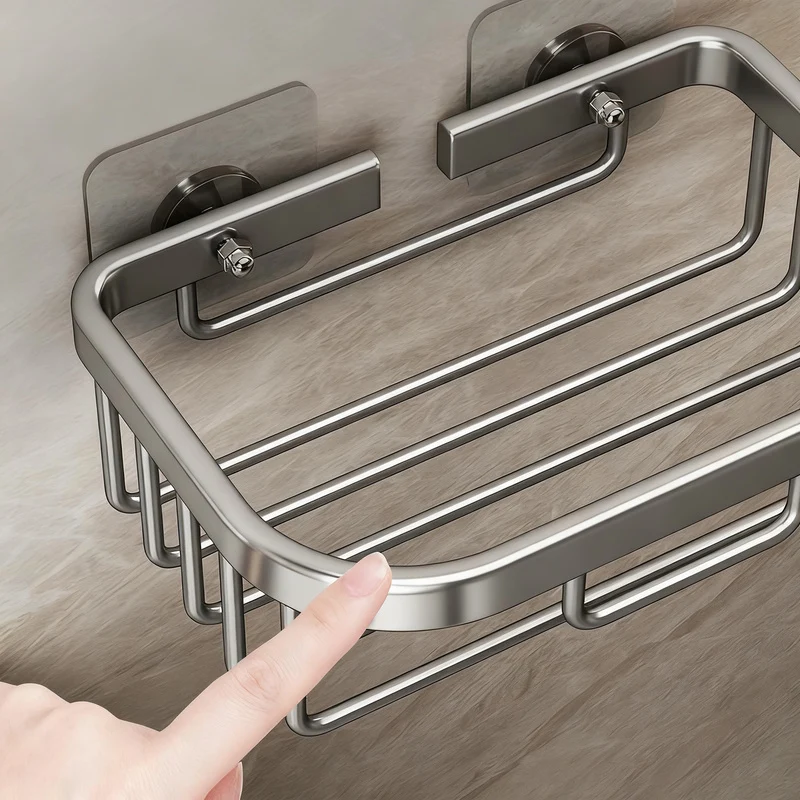 Wall-mounted paper towel holder without drilling