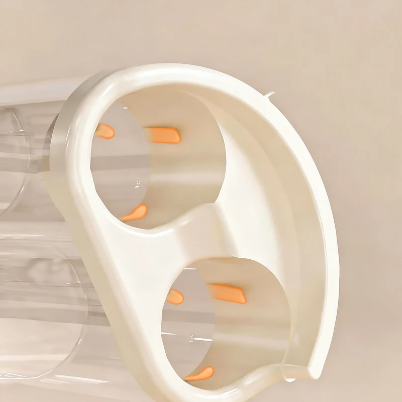 Wall-mounted cup holder, single and double