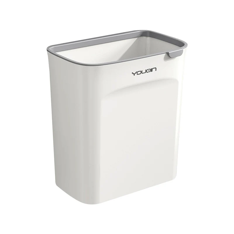 Wall-mounted waste bin with lid, 7 L
