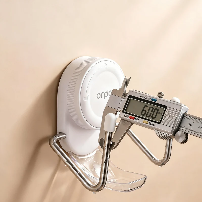 Wall-mounted pot lid and cutting board holder with suction cup