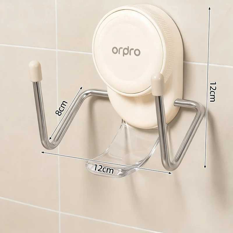 Wall-mounted pot lid and cutting board holder with suction cup