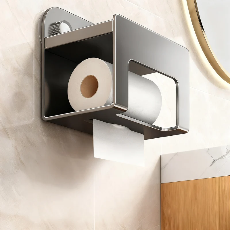 Wall-mounted paper towel box, dual use