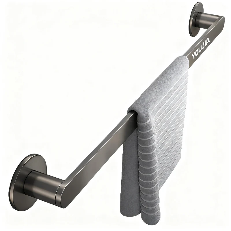 Wall-mounted towel bar without drilling