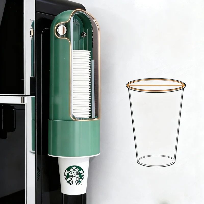 Wall mount for disposable cups