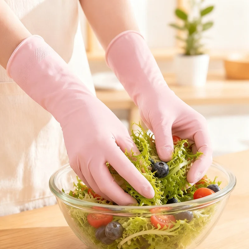 Thick household gloves for kitchen and cleaning