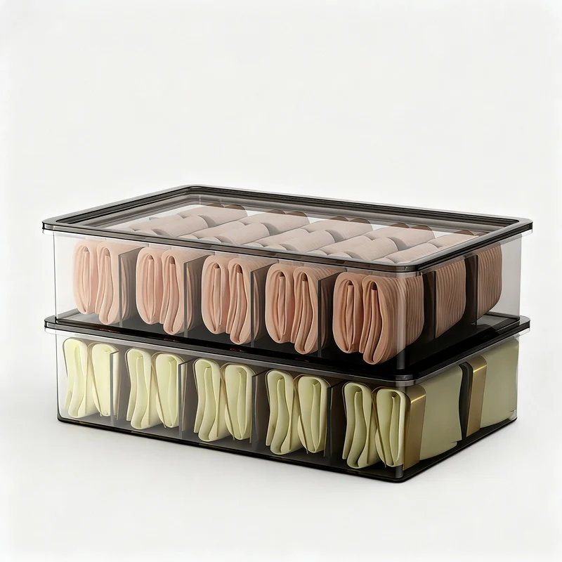 Lingerie organizer with compartments, 3-piece