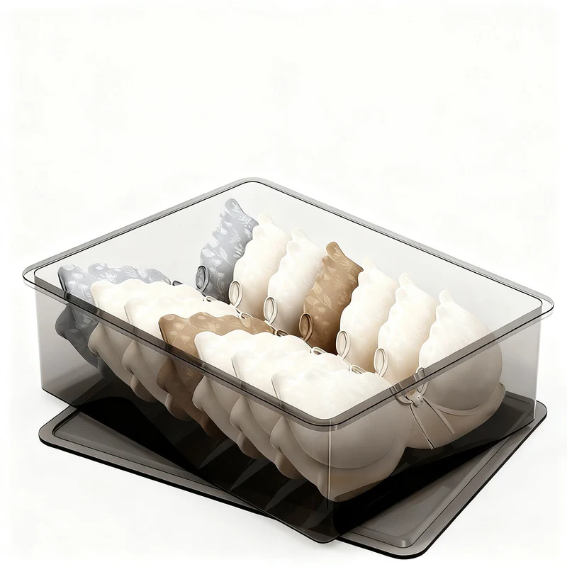 Lingerie organizer with compartments, 3-piece