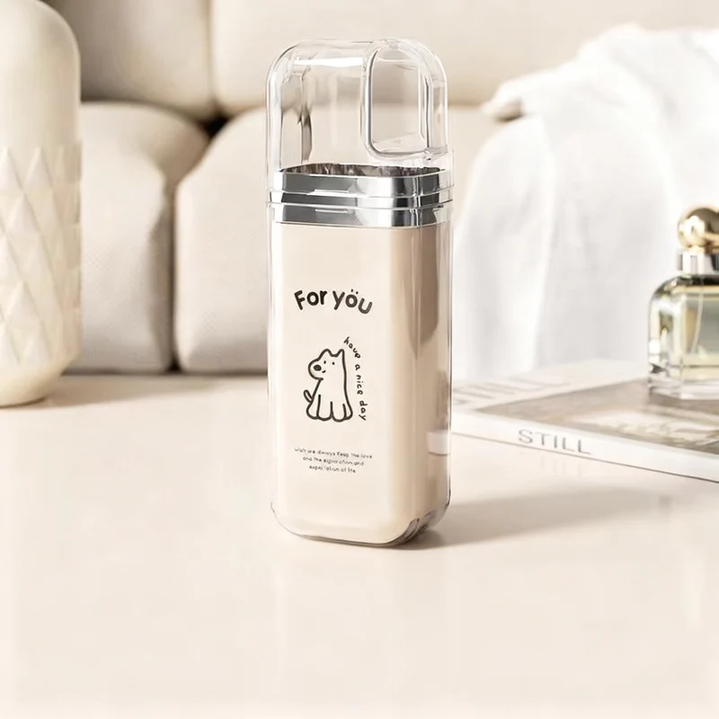 Portable dental care set made of plastic