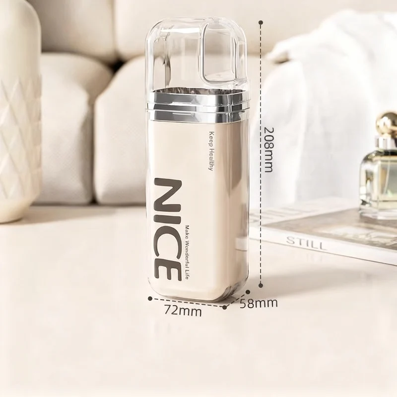 Portable dental care set made of plastic