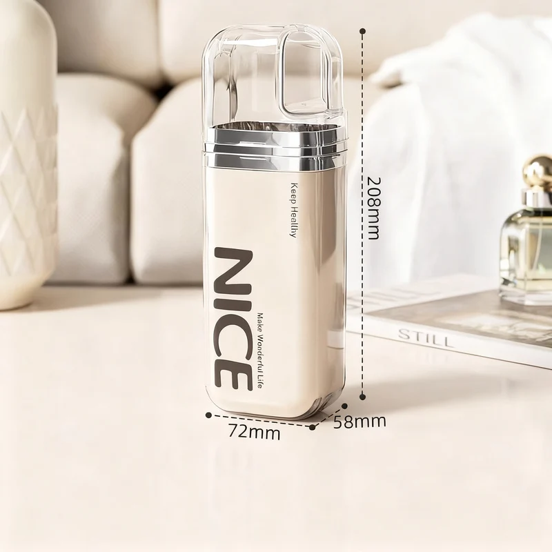Portable dental care set made of plastic