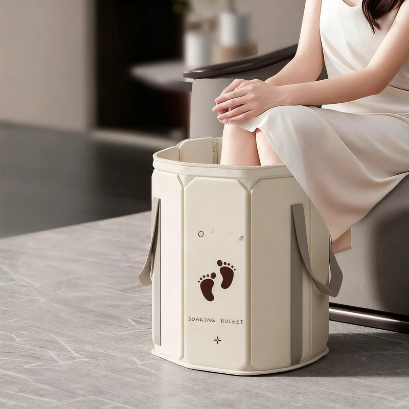 Portable foot bath made of PVC, foldable